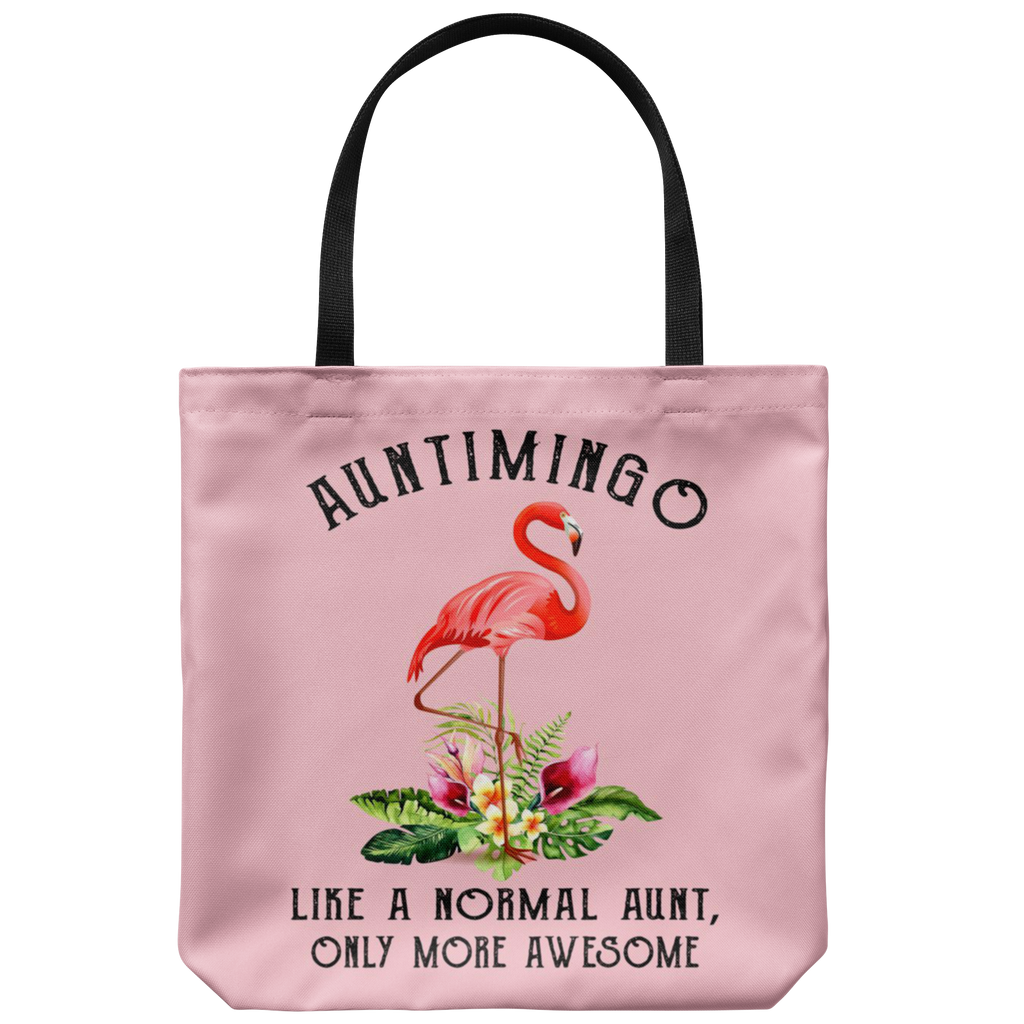 Auntimingo Like A Normal Aunt Only More Awesome Gift Heavy Canvas Shopping Tote Bag, Reusable Grocery Shopping Bag