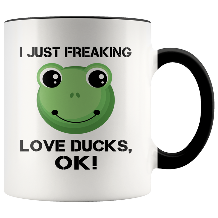 Funny Gift Coffee Mugs - I Just Freaking Love Frogs - Animal Pet Lover Nerd Geek Inspiration Tea Cups