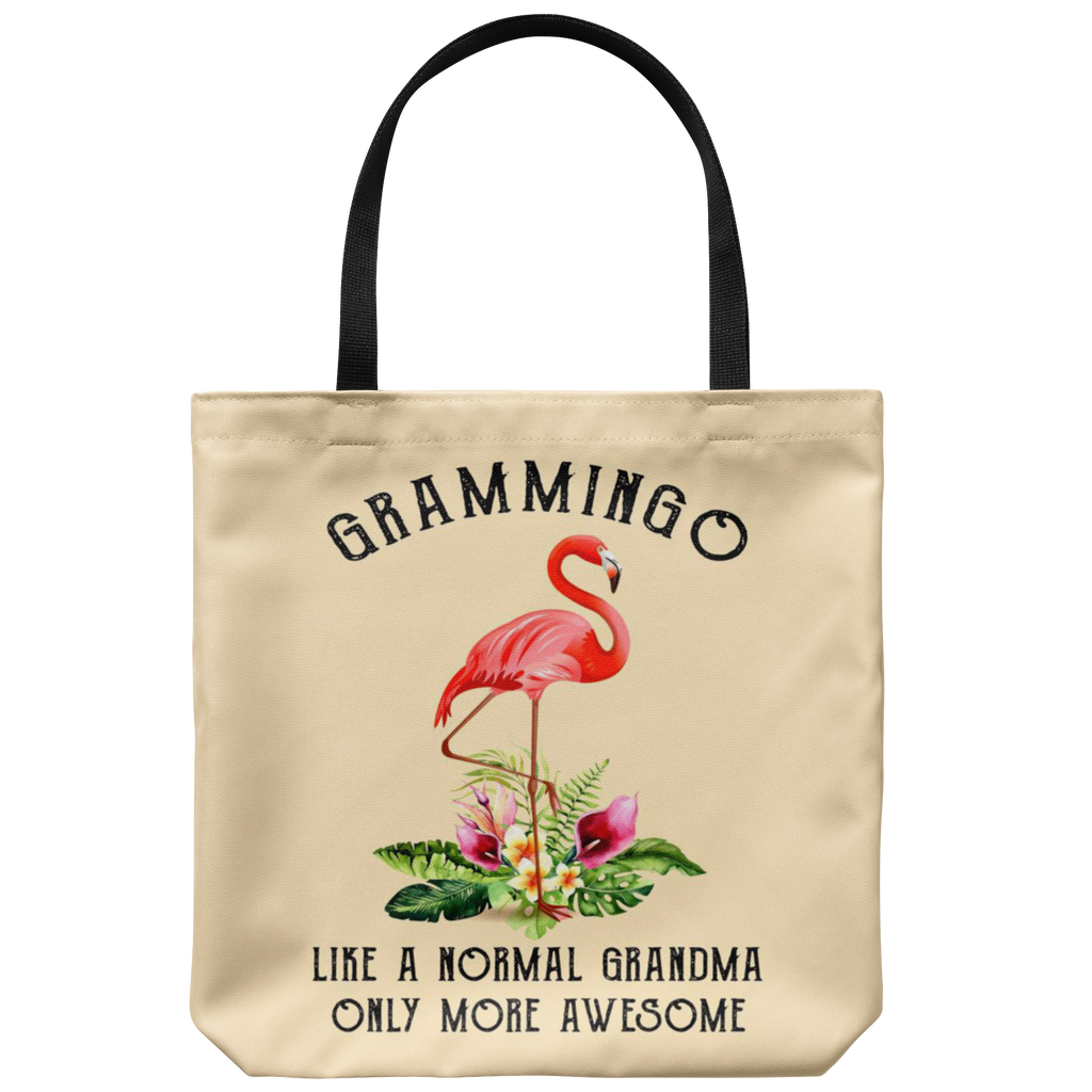 Grammingo Like A Normal Grandma Only More Awesome Gift Heavy Canvas Shopping Tote Bag, Reusable Grocery Shopping Bag